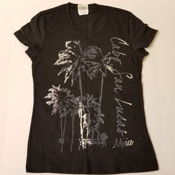 Cabo San Lucas, Mexico Silver palm trees, original design printed Tshirt S - Picture 1 of 10